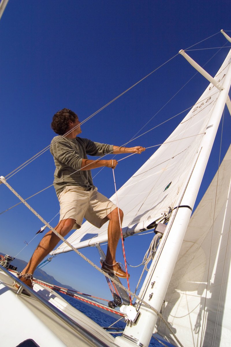 Image of a sail on a sail boat