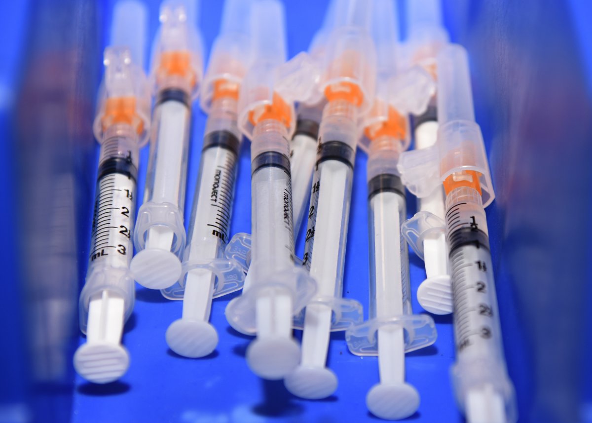 Plastic syringes for medical use.