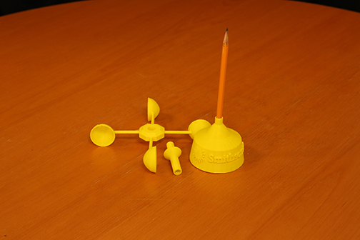 3D printed anemometer deconstructed