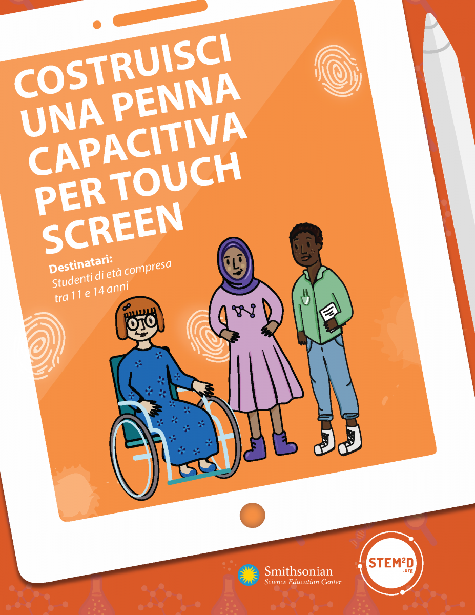 Build your own touchscreen stylus cover in Italian