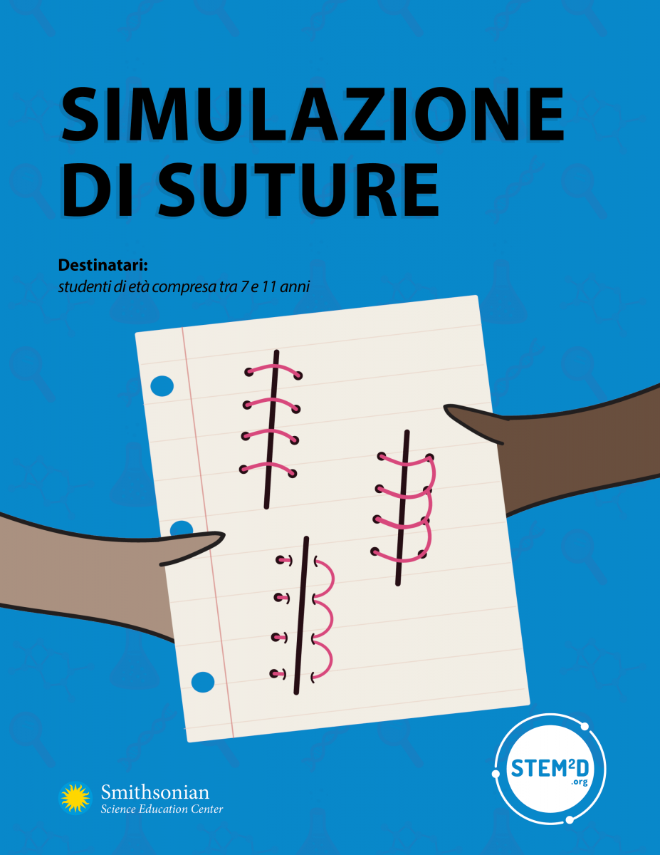 Shrinking sutures cover in Italian