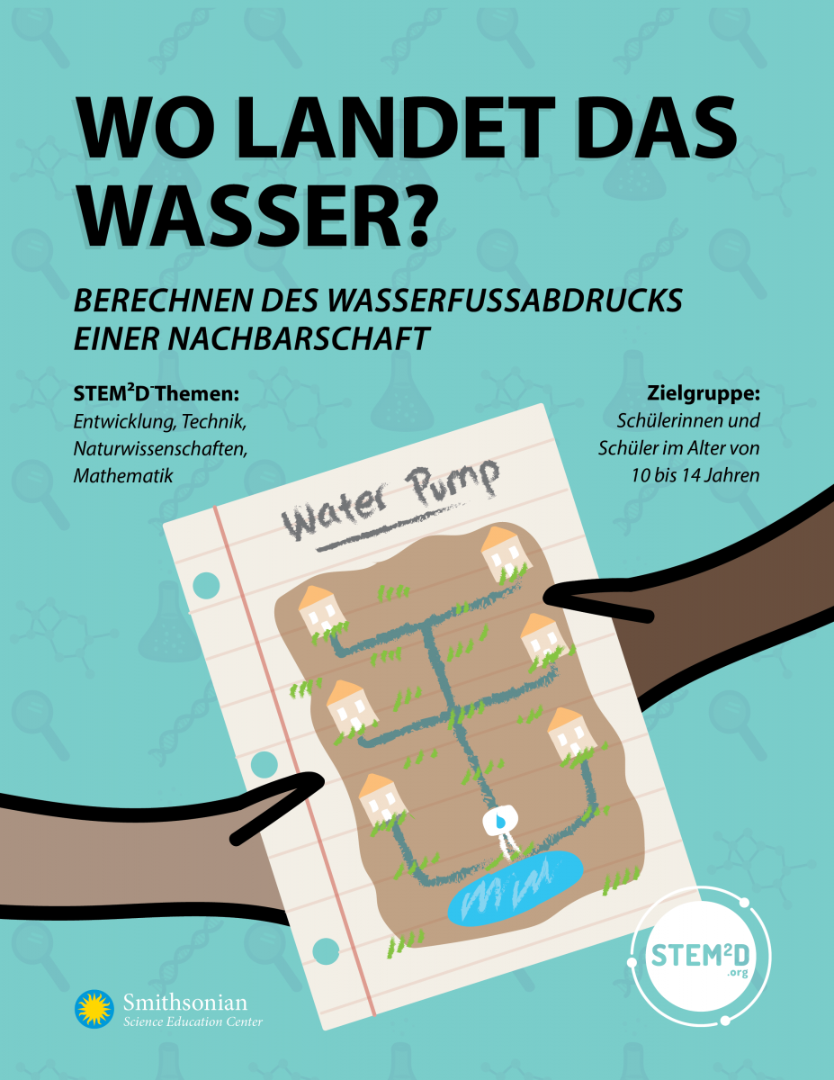 Where does the water go activity cover in German