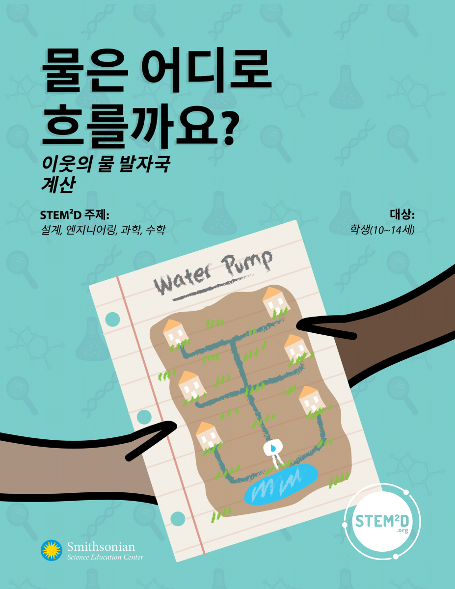 Where does the water go activity cover in Korean
