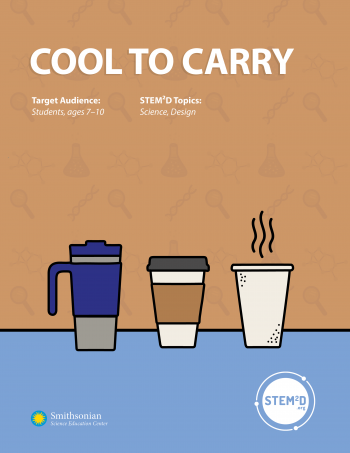 Cover of the Cool to Cary activity with three different designed cups.