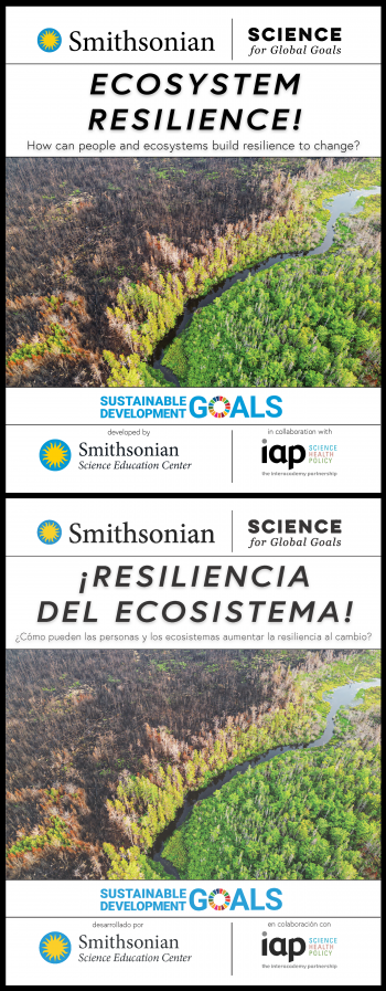 Covers of the English and Spanish Ecosysem Resilience Guides