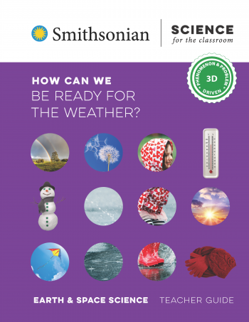 Purple teachers guide cover of kindergarten earth and space science