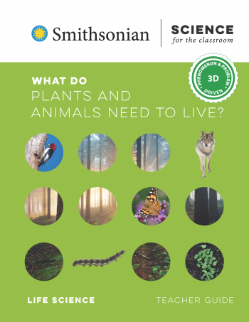 The green cover of the kindergarten life science teachers guide