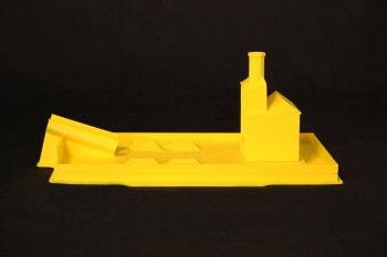 Image of 3D printed Smithsonian Castle and pan
