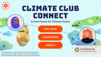 Climate club connect menu page