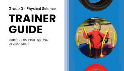 Cover of the Grade 3 Physical Science trainer guide