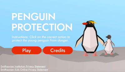 Penguin Protection title screen