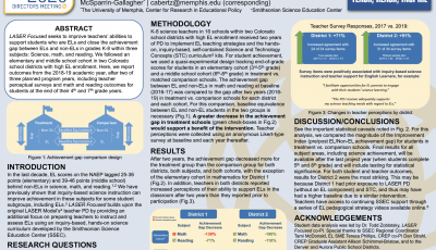 LASER Focused on English Learners: PD plus an inquiry-based science curriculum improves K-8 teachers' perceived ability to support ELs and reduces the achievement gap in math and reading