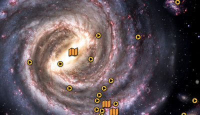 Satellite image of the Milky Way galaxy 