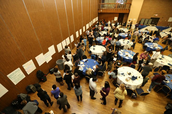 Teams working at leadership summit. Photo Credit: OB Grant, Fulltone Photography