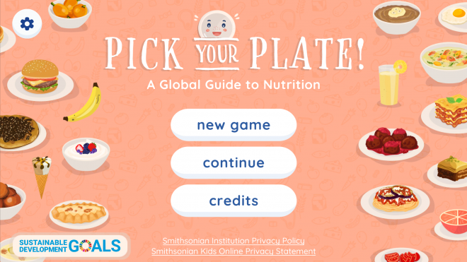 Pick Your Plate! A Global Guide to Nutrition title screen