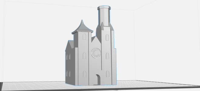 Image of 3d rendering of Smithsonian Castle