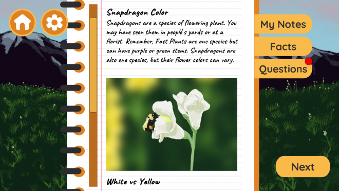 Aww Snap! a Snapdragon Study info screen