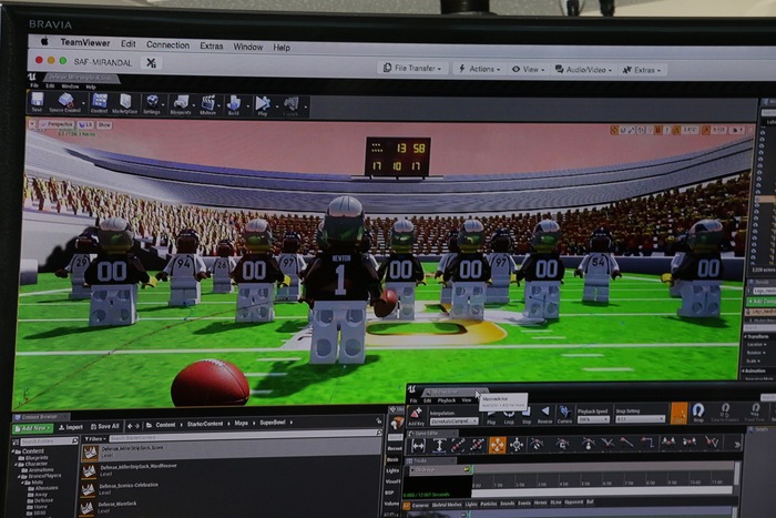 Image of a LEGO football game